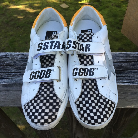Golden Goose Old School Sneaker White/Check Pony - Picture 5 of 12